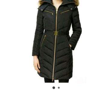 Used once Michael Kors down button zipper,chest pockets and belt